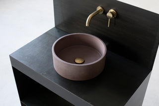 concrete vessel sink round 