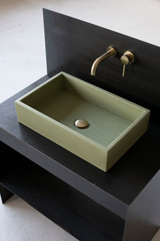 Solid Block \ Olive Green \