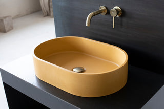 concrete vessel sink for bathroom