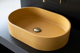 concrete vessel sink for bathroom