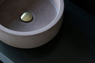 Concrete sink | Wash basin | Round sink | Purple | Two sizes D40cm and D32cm - betono.lt