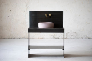 Concrete sink | Wash basin | Round sink | Purple | Two sizes D40cm and D32cm - betono.lt