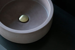 Concrete sink | Wash basin | Round sink | Purple | Two sizes D40cm and D32cm - betono.lt