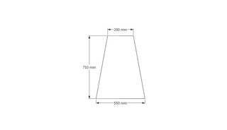 Exclusive design dining table. Concrete table base. Oak Veneer tabletop - betono.lt